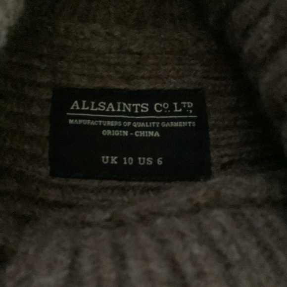 EUC All Saints Arion sweater jacket - Picture 5 of 9
